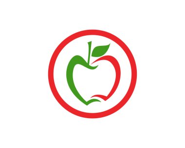 Apple logosu ve sembolleri vektör çizim simgeler app..