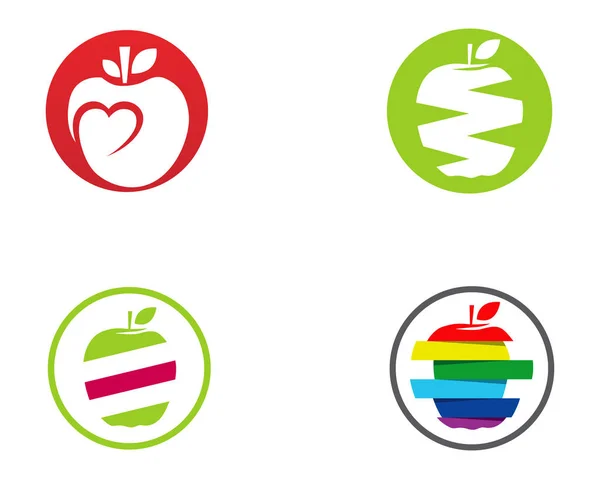 Apple-Logo und Symbole Vektor Illustration Symbole App.. — Stockvektor