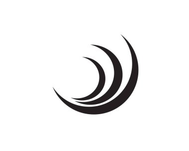 Dalgalar plaj logosu ve semboller simge uygulaması..