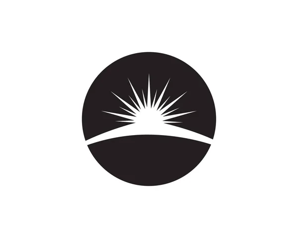 Sun logo and symbols star icon web Vector - .. — Stock Vector