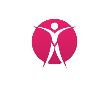 başarılı insanlar şablon vektör simge illüstrasyon tasarımı