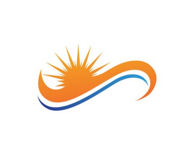 Güneş logosu ve sembolleri yıldız simgesi ağ taşıyıcısı - ..