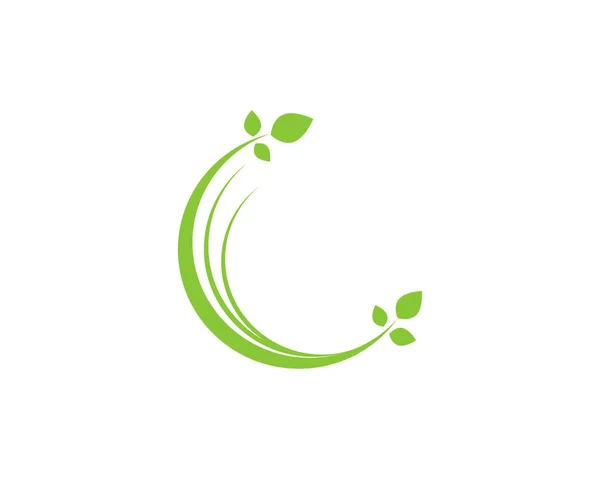 Zöld levél ökológia természet elem vektor ikon.. — Stock Vector