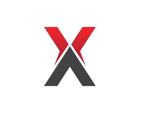 X lettera logo modello disegno icona vettoriale.. — Vettoriale Stock