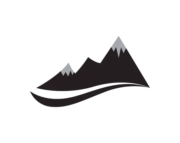 山の自然景観のロゴやシンボルアイコンテンプレート — ストックベクタ