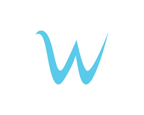 W logo letras negocio y símbolos plantilla — Vector de stock