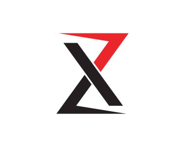 X Harfi Logo Şablonu vektör simgesi tasarımı