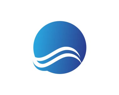 Dalgalar plaj logosu ve semboller simge uygulaması