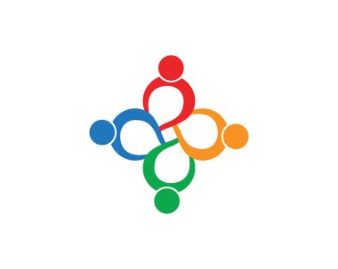 Aile Bakımı aşk logo ve sembolleri şablonu,,