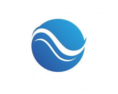 Dalgalar plaj logosu ve semboller simge uygulaması