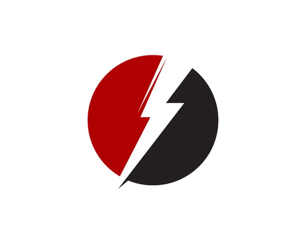 Icono del rayo logotipo y símbolos — Vector de stock