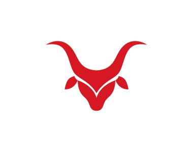 Boğa boğa Logo şablonu vektör simge tasarlamak,