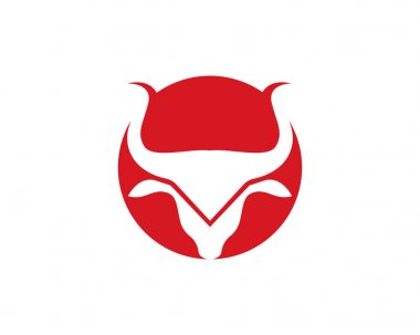 Boğa boğa Logo şablonu vektör simge tasarlamak,