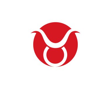 Boğa boğa Logo şablonu vektör simge tasarlamak,