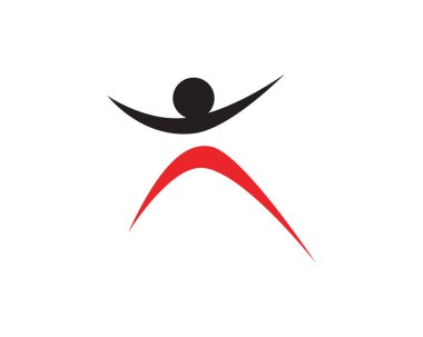 İnsan karakteri logo işareti, sağlık logo. Doğa logo işareti. Gr