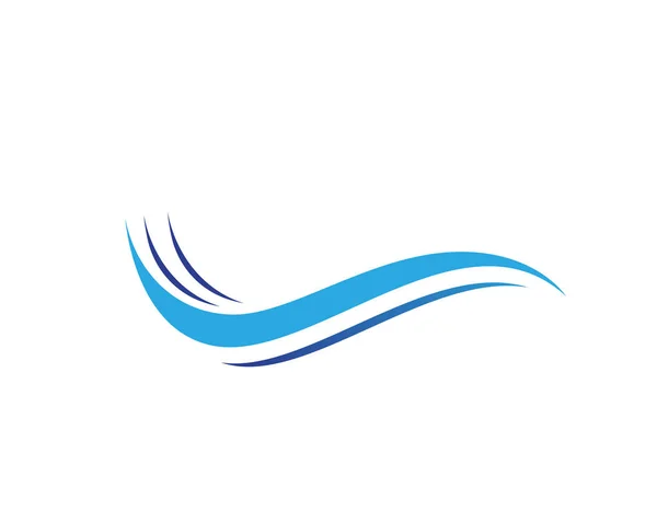 Ola de agua símbolo e icono Logo Plantilla vector. — Vector de stock