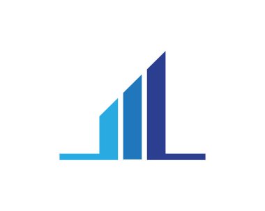 finans logosu ve semboller vektör çizimi