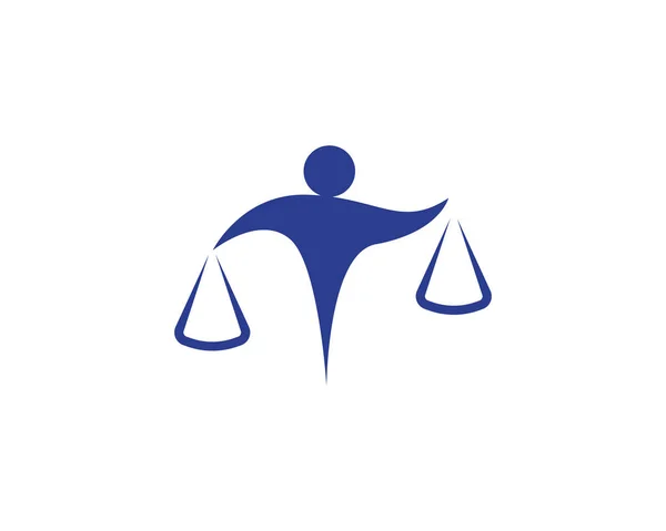 Advocaat mensen logo en symbolen business, — Stockvector