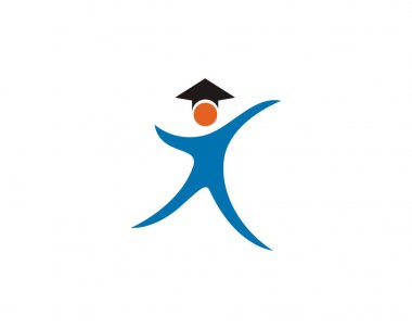 Eğitim Logosu Şablonu vektör çizimi tasarımı,