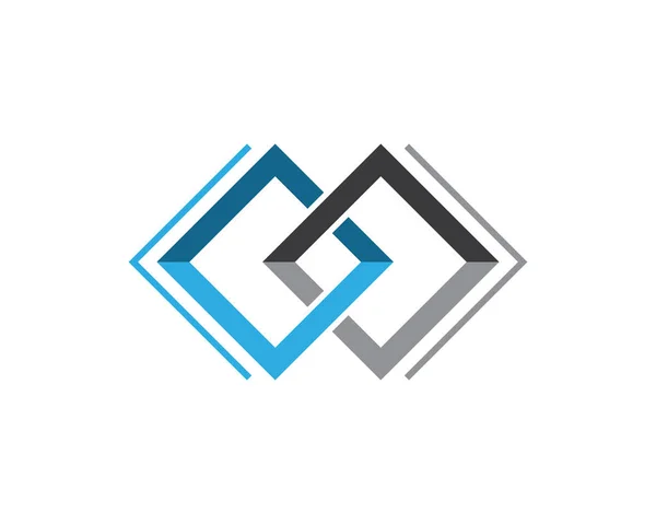Logo nieskończoności i ikony szablonów symboli aplikacji . — Wektor stockowy