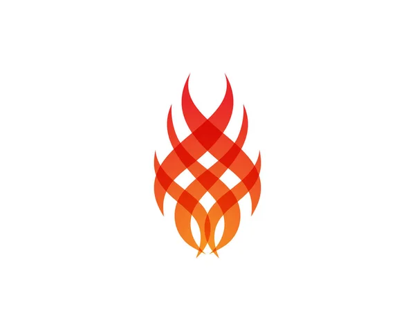 Feuer Flamme Natur Logo und Symbole Symbole Vorlage, — Stockvektor