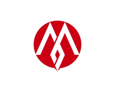 M Harfi Logo İş Şablonu Vektör simgesi,