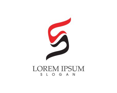 S logosu ve sembolleri şablon vektör simgeler