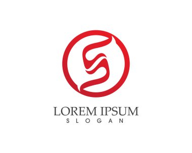 S logosu ve sembolleri şablon vektör simgeler
