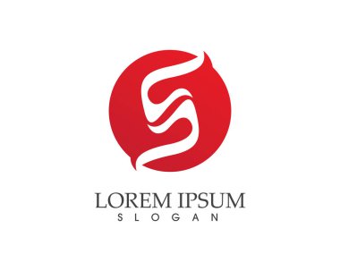 S logosu ve sembolleri şablon vektör simgeler