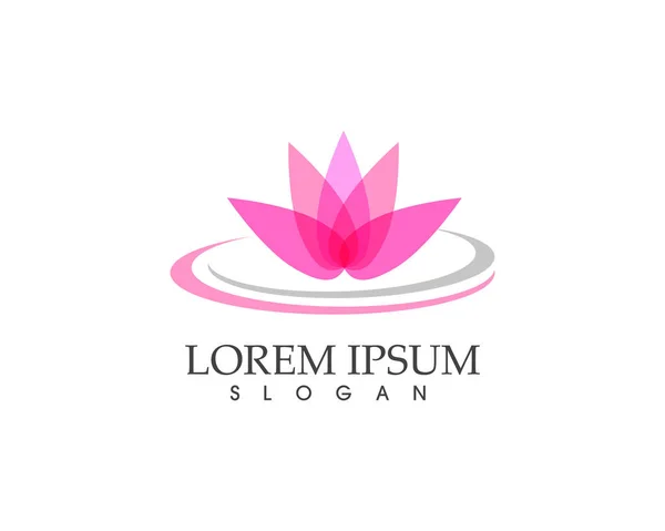 Beauty Vector Lotus flowers design logo Template icon — Stock Vector