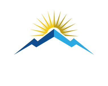 Dağ Logosu İş Şablonu Vektörü