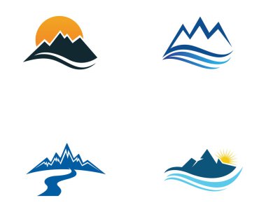 Dağ Logosu İş Şablonu Vektörü