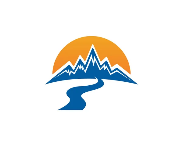 Mountain Logo Business Template Vector — Stock Vector