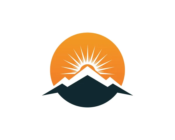 Mountain Logo Business Template Vector — Stock Vector