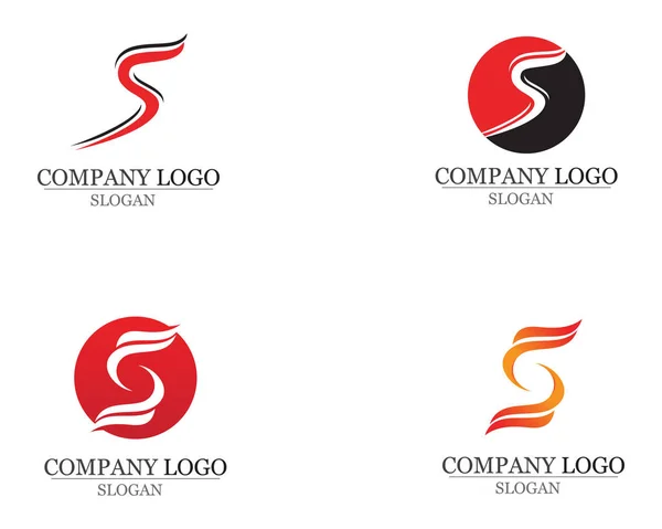 S-logo og symbolmal for vektorikoner – stockvektor