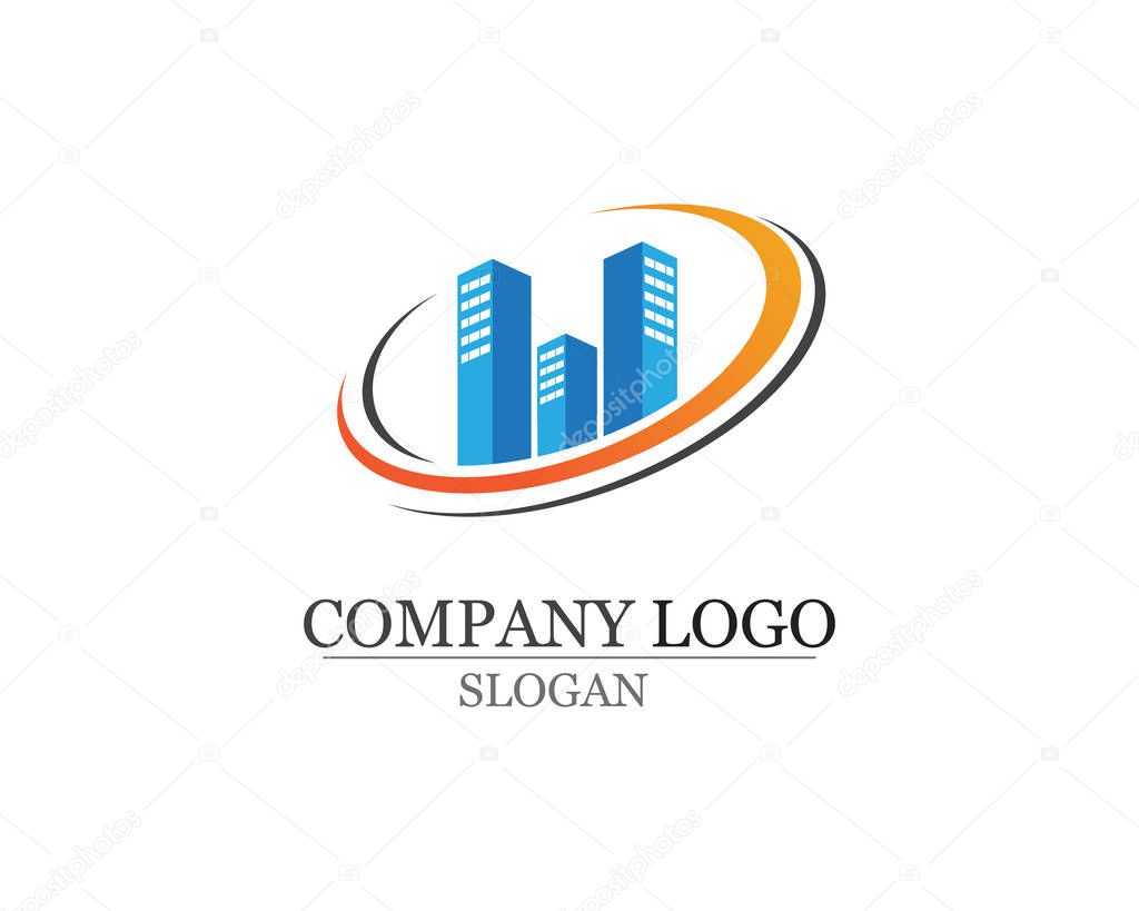 Apartment Construction Logo design for business corporate sig