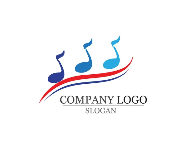 Obs symboler logotyp och ikoner mall musikappen — Stock vektor