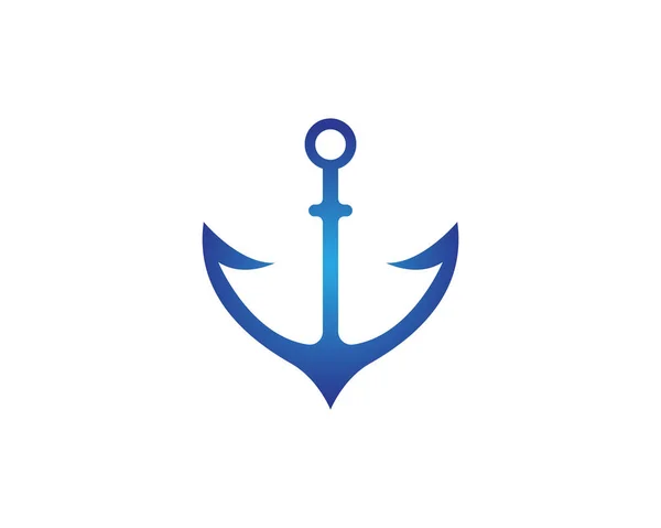 Logo di ancoraggio e icone vettoriali modello simbolo — Vettoriale Stock