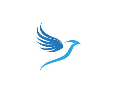Kuş işareti soyut şablon simgeler app kanatlar