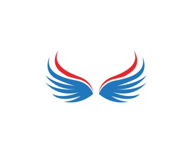 Kuş işareti soyut şablon simgeler app kanatlar