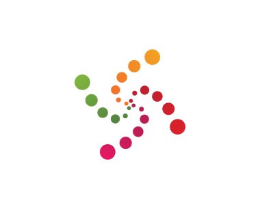 girdap daire logo ve sembolleri şablon simgeler 