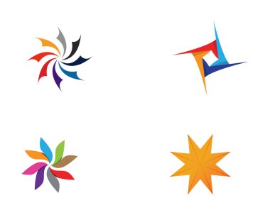 girdap daire logo ve sembolleri şablon simgeler 