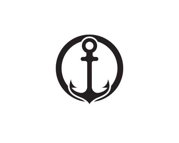 Logo di ancoraggio e simbolo modello vettoriale icone app — Vettoriale Stock