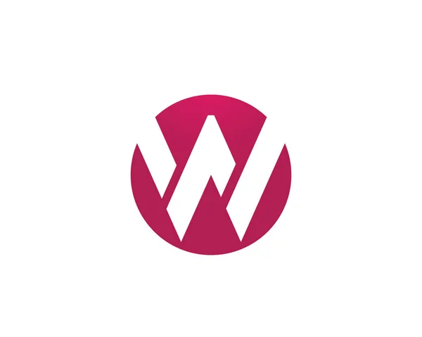 W-літери бізнес логотип і символи шаблон додаток — стоковий вектор