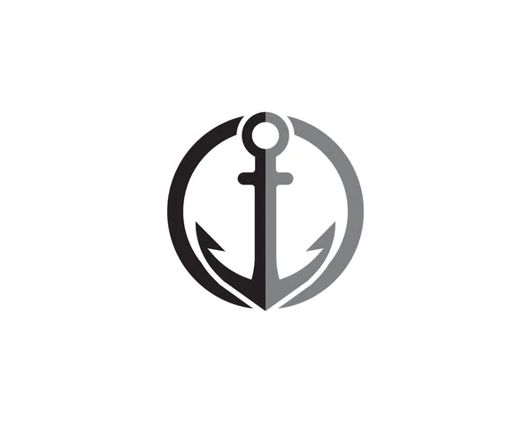 Anker-Logo und Symbolvorlage Vektorsymbole App — Stockvektor