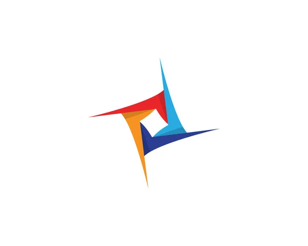 渦輪のロゴとシンボル テンプレート アイコン — ストックベクタ