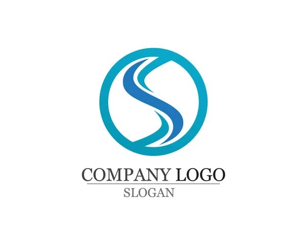 S logo et symboles modèle vectoriel icônes app — Image vectorielle