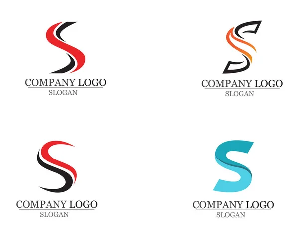 S logotipo y símbolos plantilla vector iconos aplicación — Vector de stock