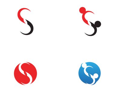S logosu ve sembolleri şablon vektör simgeler