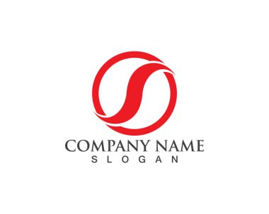 S logosu ve sembolleri şablon vektör simgeler